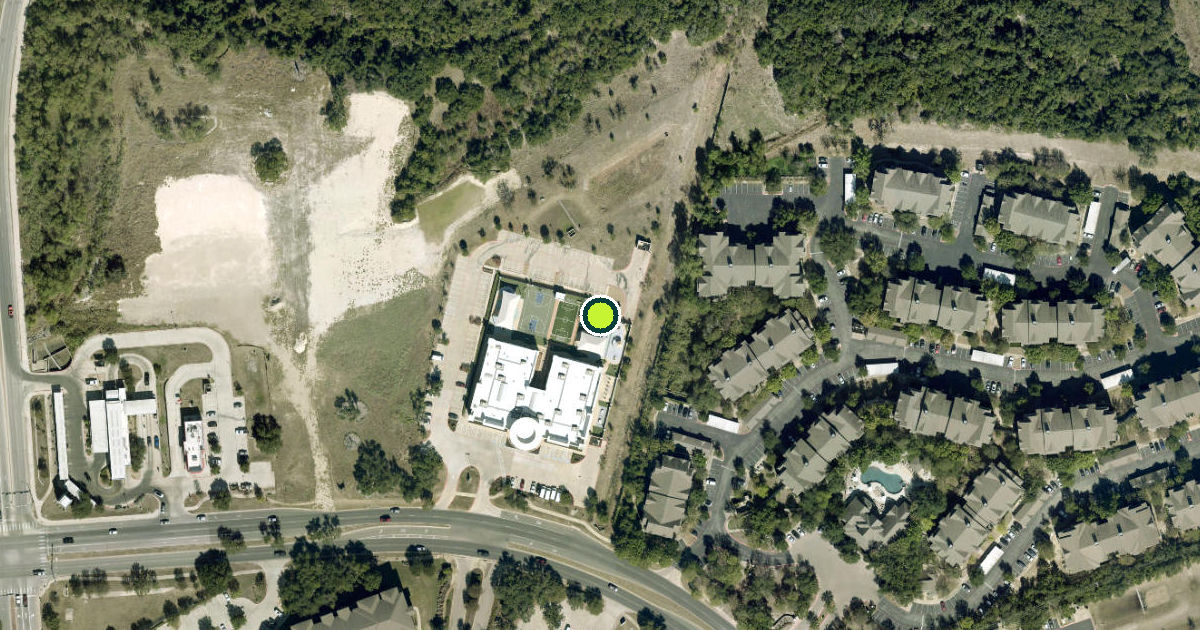 Satellite view of Cedar Park Pickleball Courts