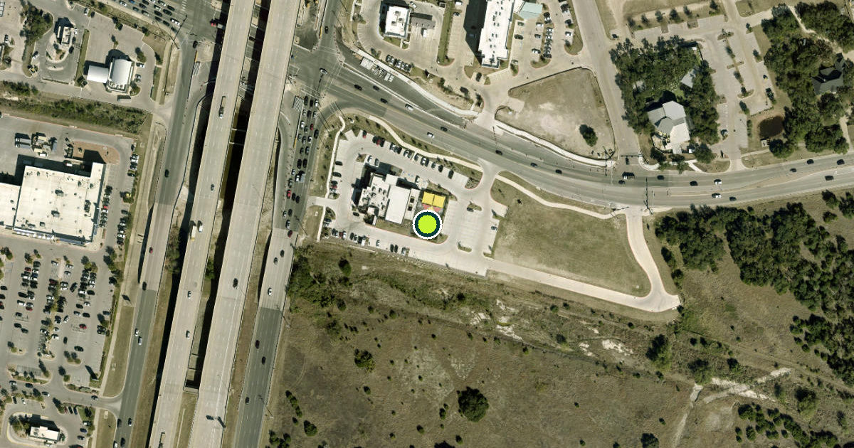 Satellite view of Cedar Park Pickleball Courts