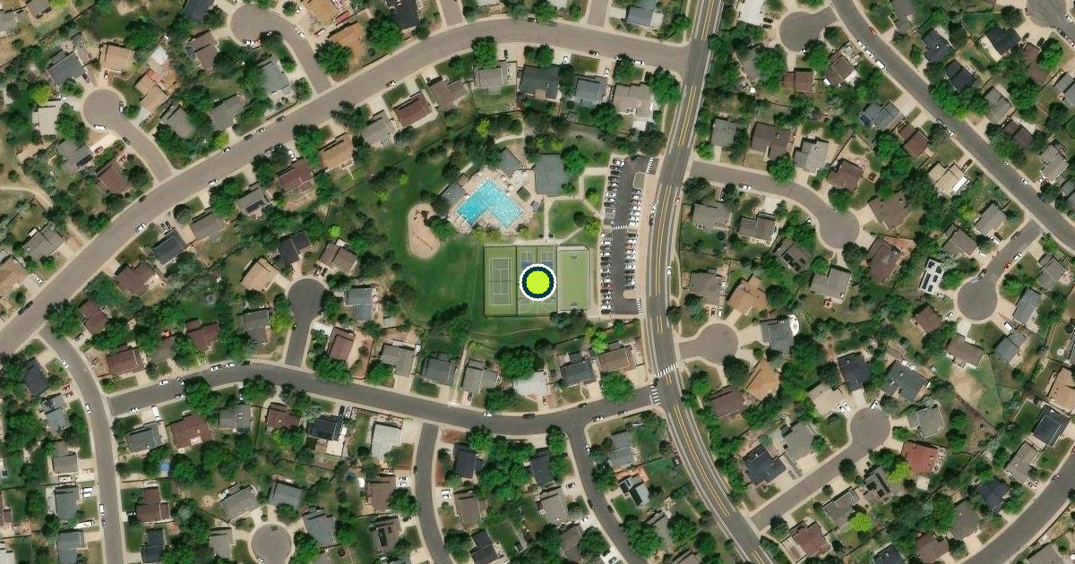 Satellite view of Centennial Pickleball Courts