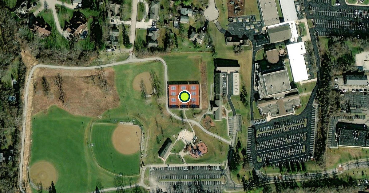 Satellite view of Centerville Pickleball Courts