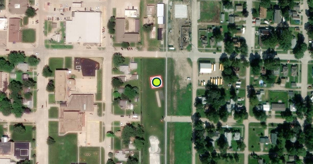 Satellite view of Central City Pickleball Courts