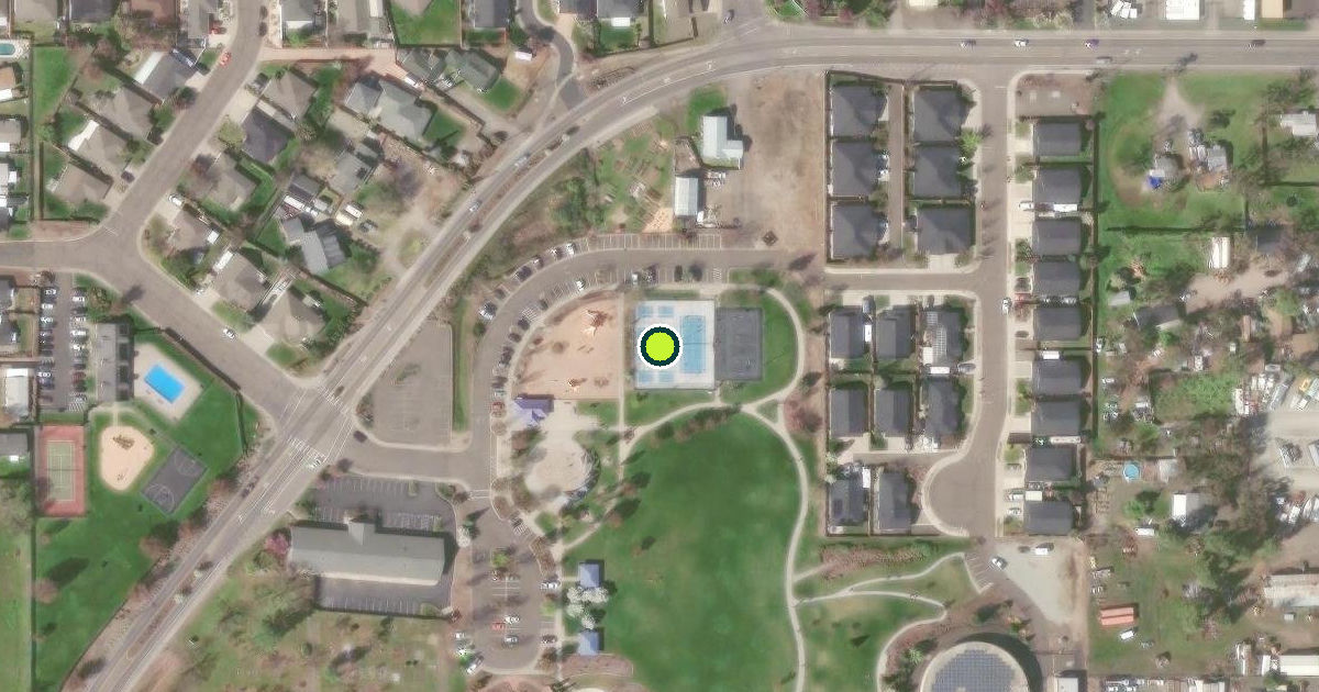 Satellite view of Central Point Pickleball Courts