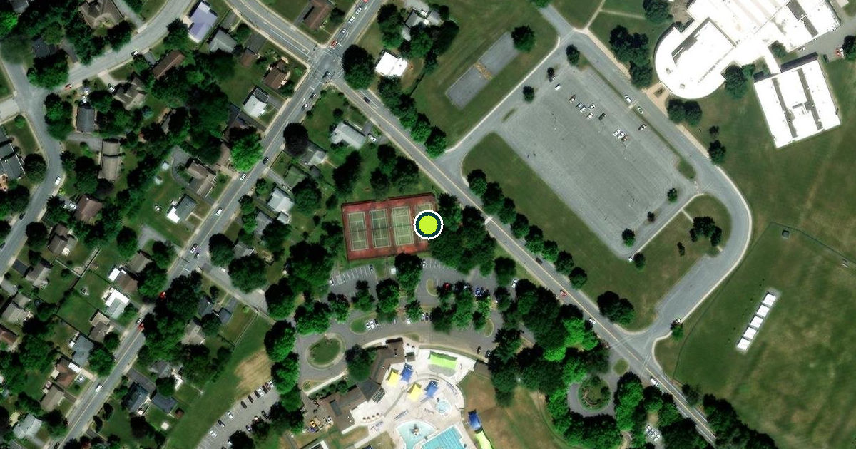 Satellite view of Chambersburg Pickleball Courts