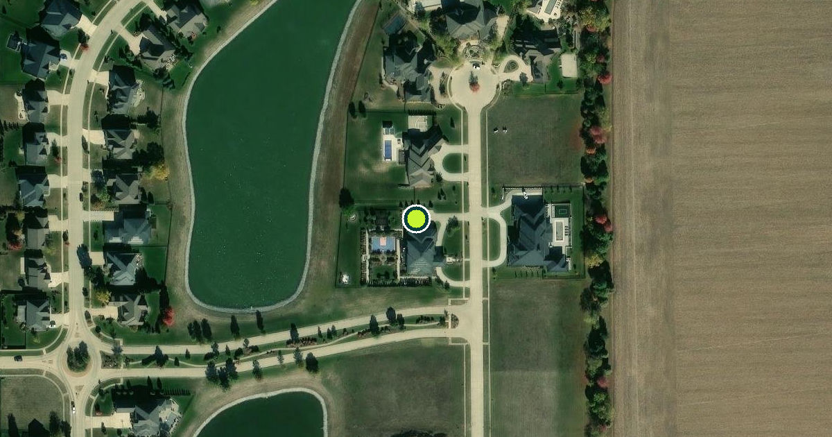 Satellite view of Champaign Pickleball Courts