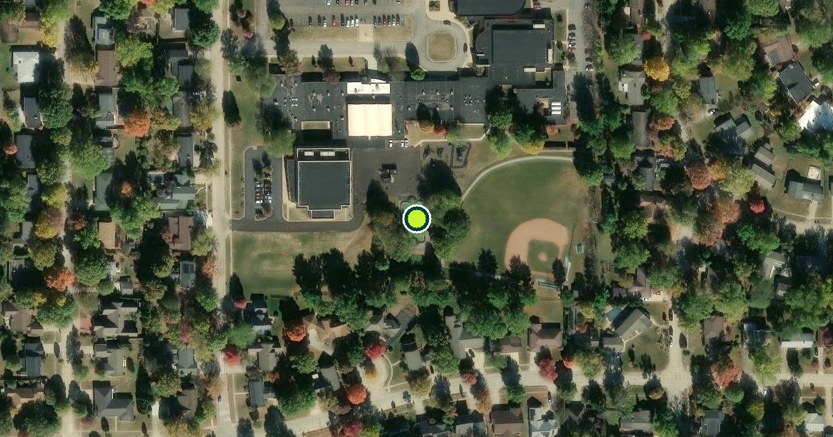 Satellite view of Champaign Pickleball Courts