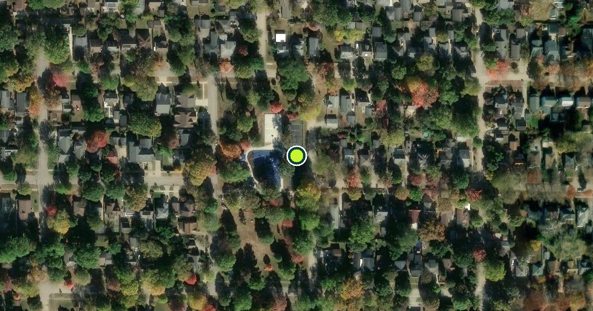 Satellite view of Champaign Pickleball Courts