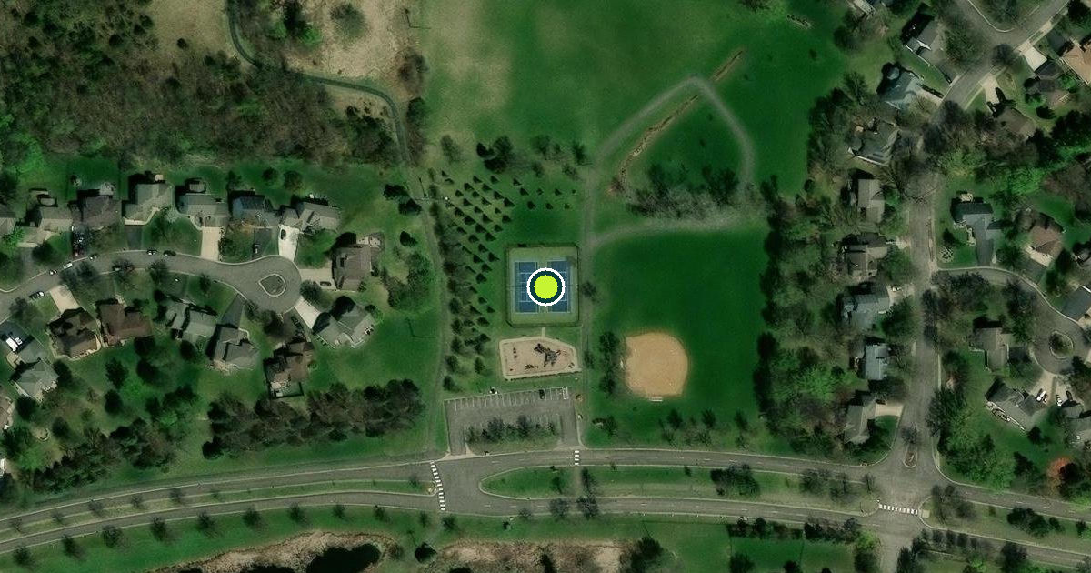Satellite view of Champlin Pickleball Courts