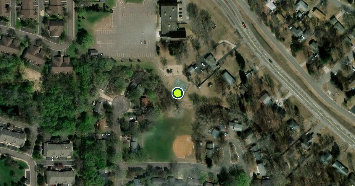 Satellite view of Champlin Pickleball Courts