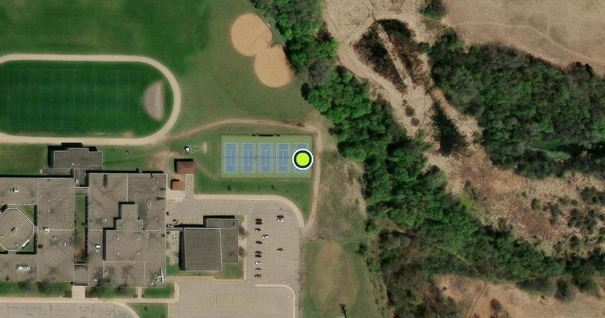 Satellite view of Champlin Pickleball Courts