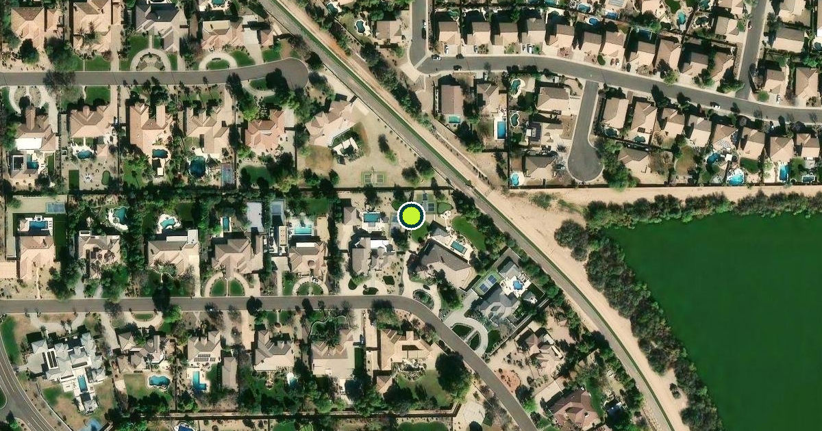 Satellite view of Chandler Pickleball Courts