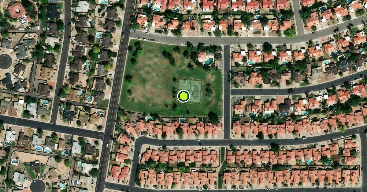 Satellite view of Chandler Pickleball Courts