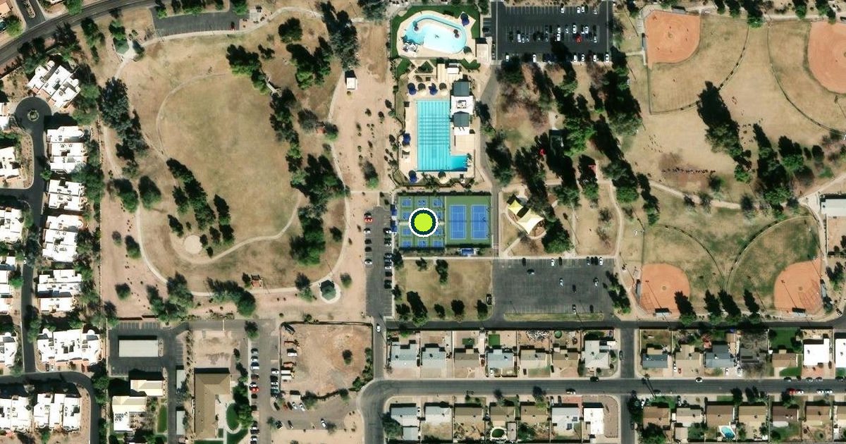 Satellite view of Chandler Pickleball Courts