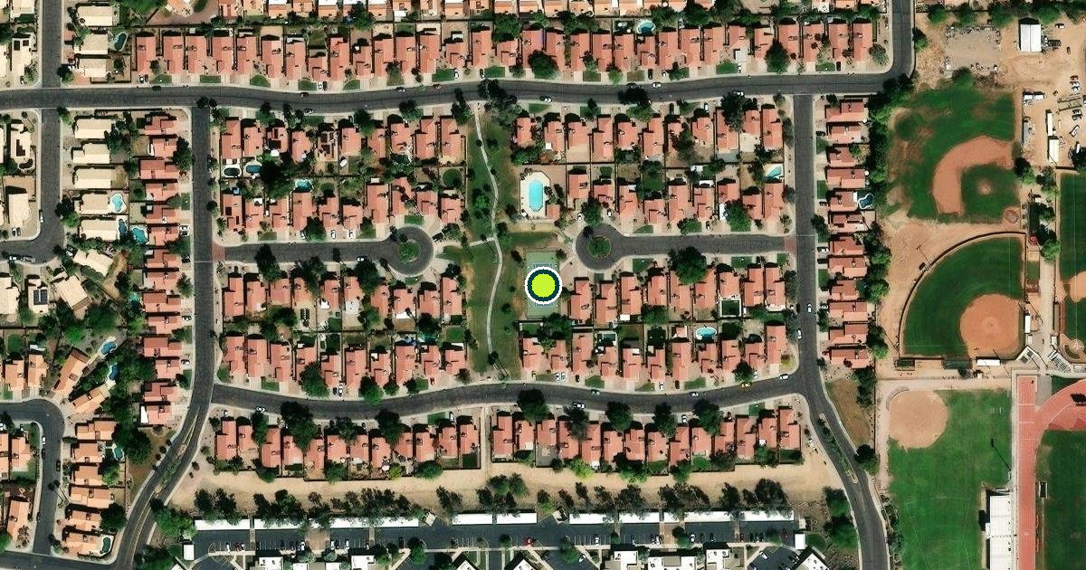 Satellite view of Chandler Pickleball Courts