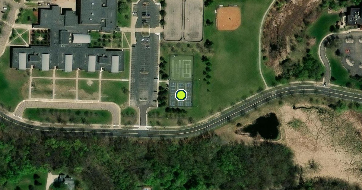 Satellite view of Chanhassen Pickleball Courts
