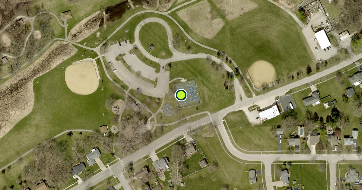 Satellite view of Channahon Pickleball Courts