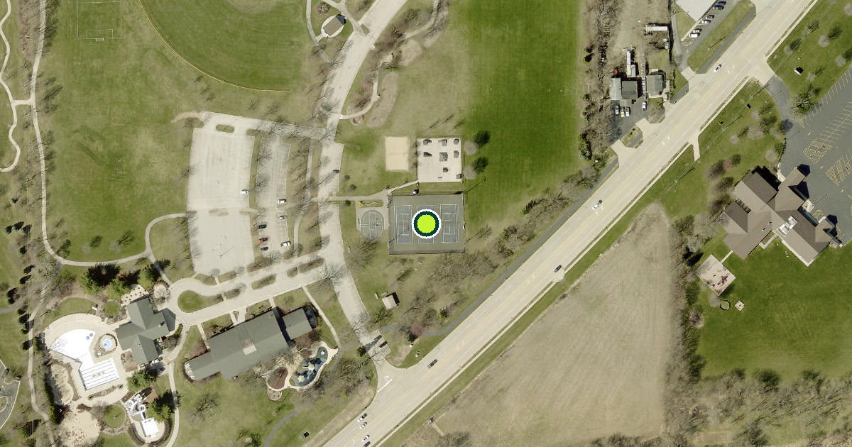Satellite view of Channahon Pickleball Courts