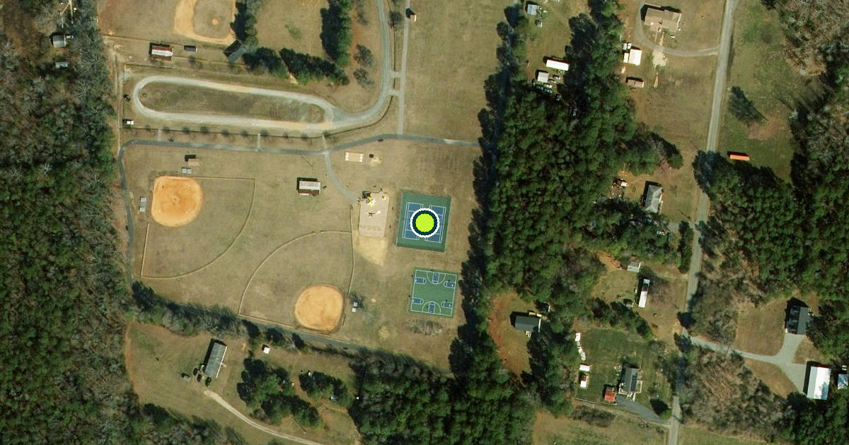 Satellite view of Charles City County Pickleball Courts