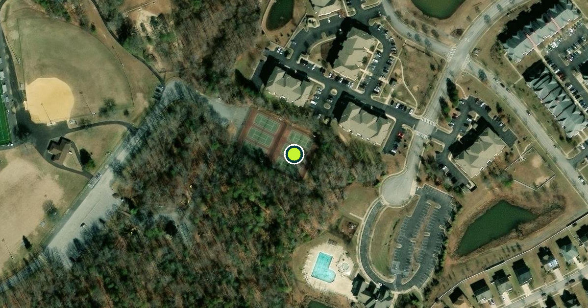 Satellite view of Charles County Pickleball Courts
