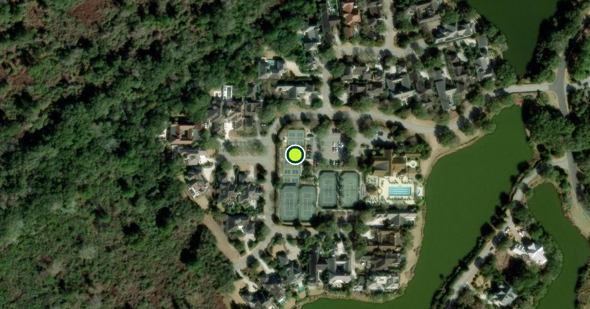 Satellite view of Charleston County Pickleball Courts