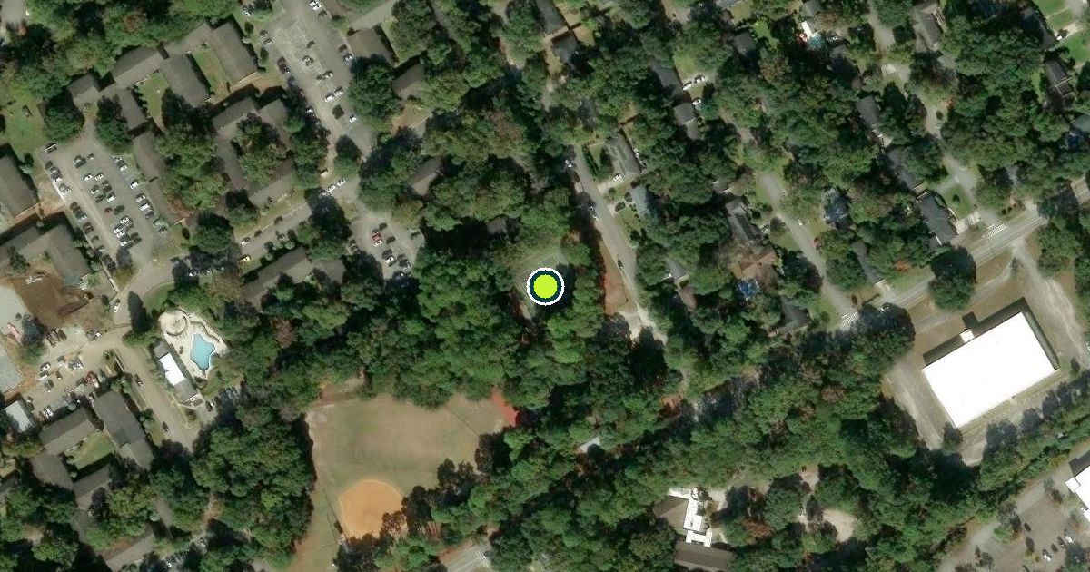 Satellite view of Charleston Pickleball Courts