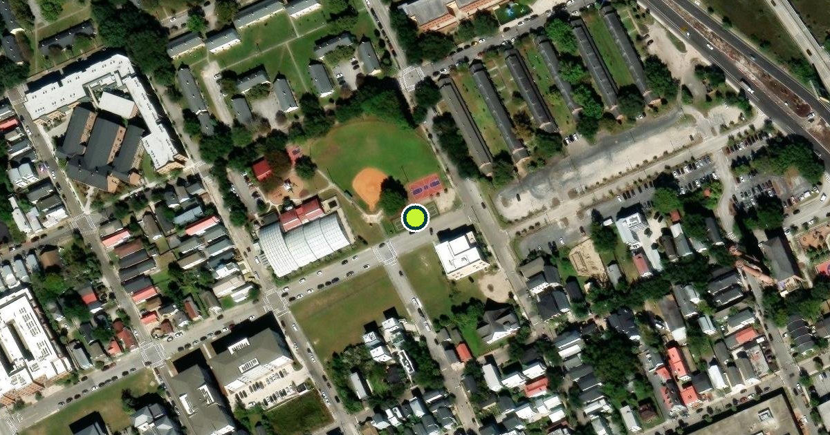 Satellite view of Charleston Pickleball Courts