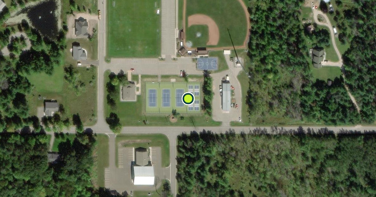 Satellite view of Charlevoix Township Pickleball Courts