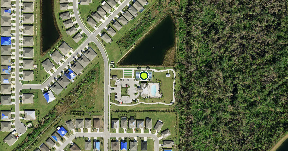 Satellite view of Charlotte County Pickleball Courts