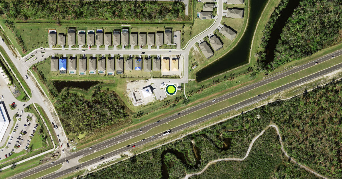Satellite view of Charlotte County Pickleball Courts