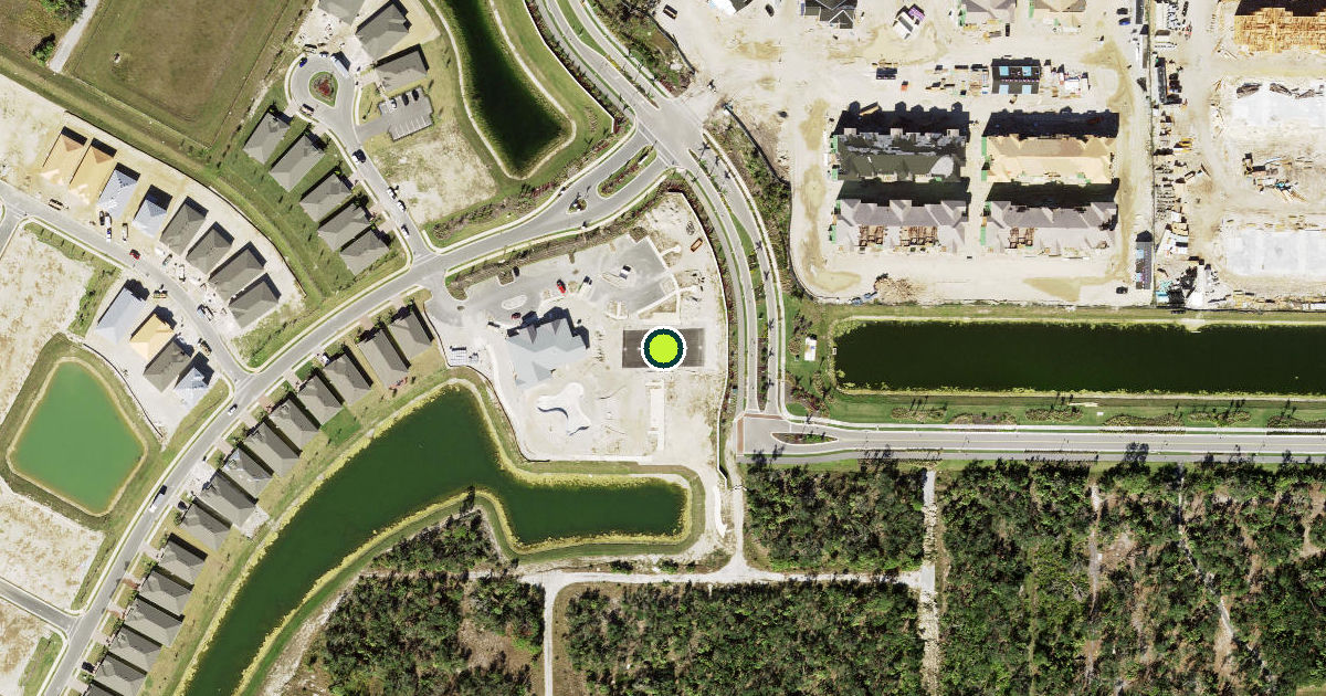 Satellite view of Charlotte County Pickleball Courts