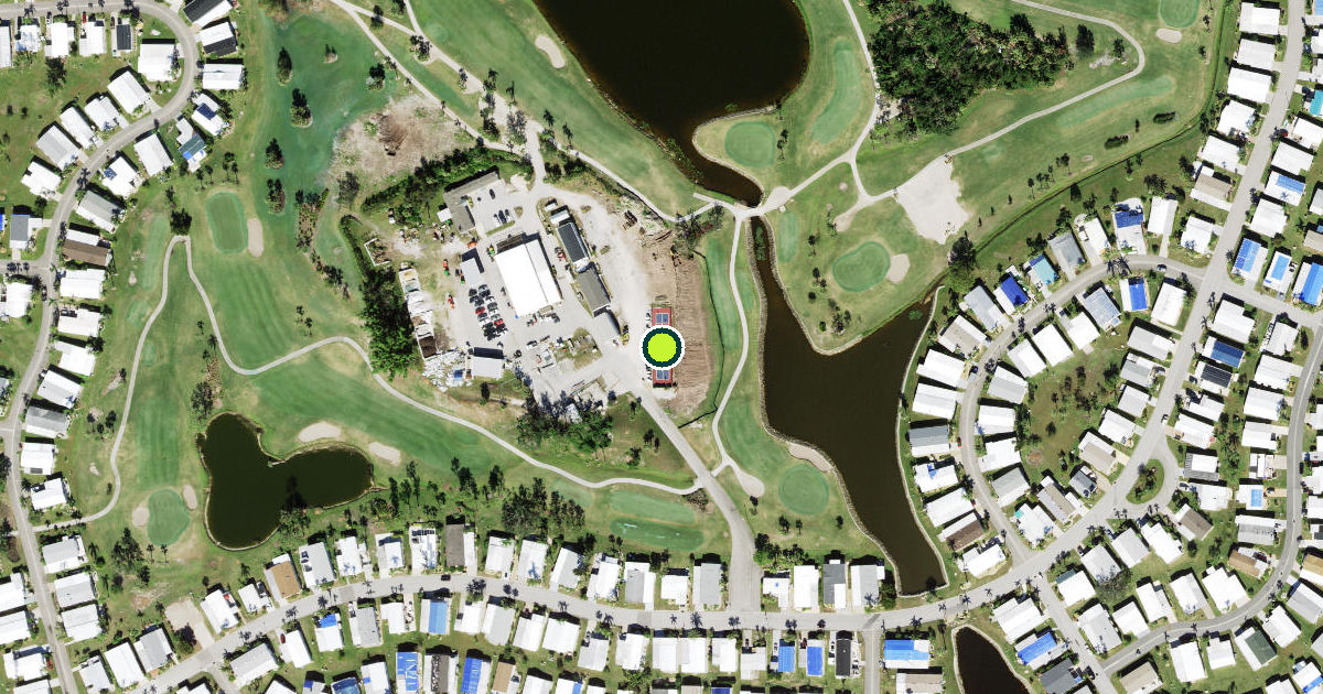 Satellite view of Charlotte County Pickleball Courts