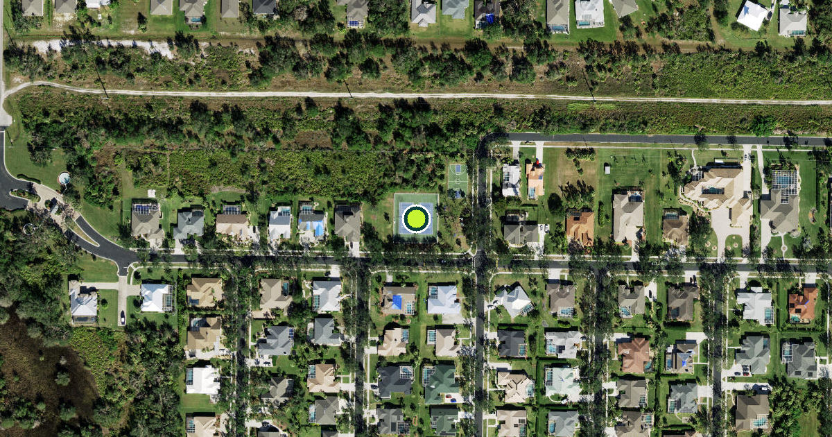 Satellite view of Charlotte County Pickleball Courts