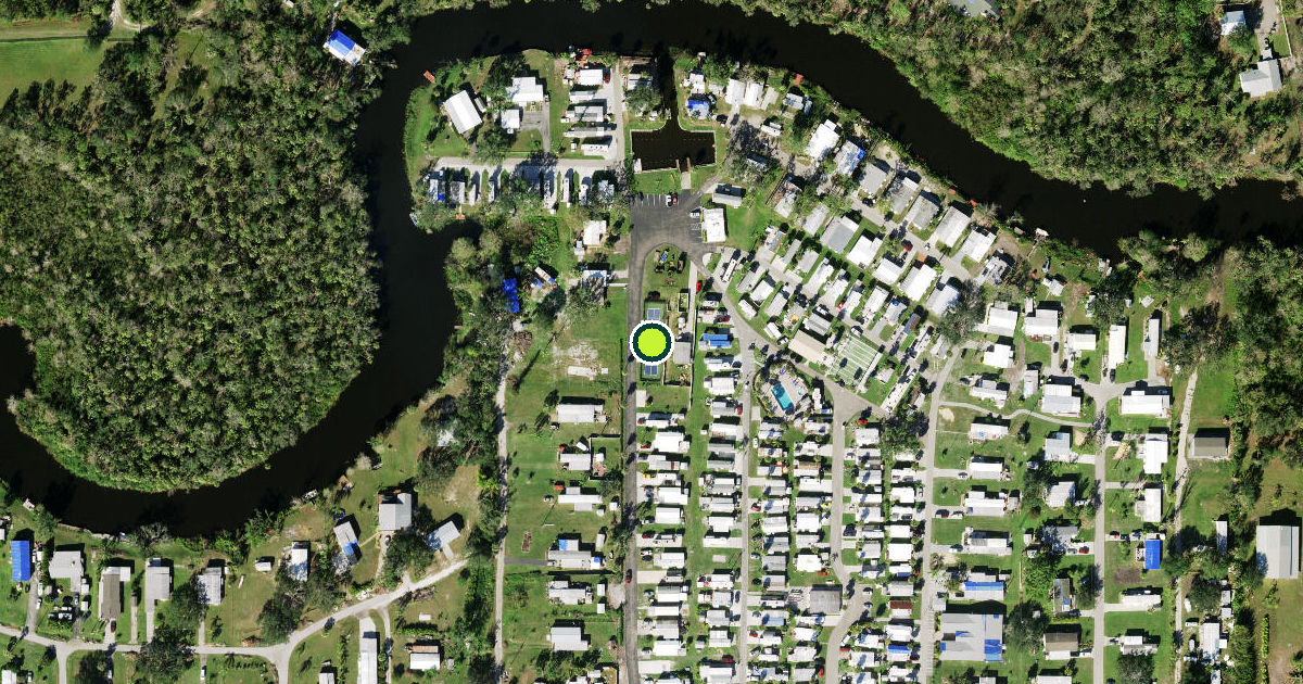 Satellite view of Charlotte County Pickleball Courts
