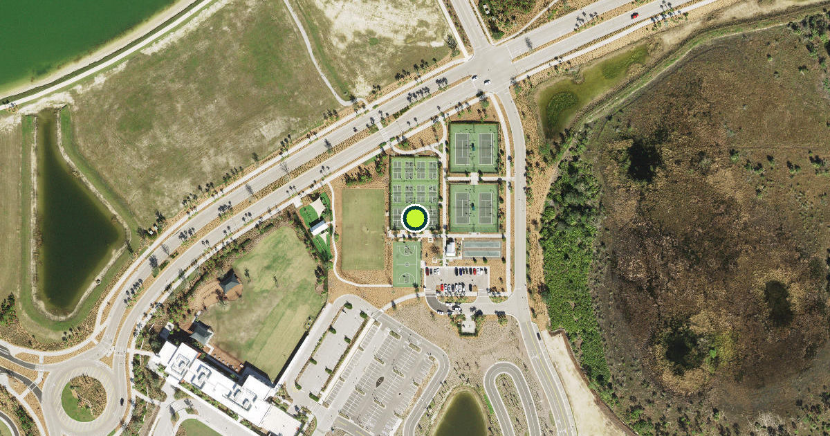 Satellite view of Charlotte County Pickleball Courts