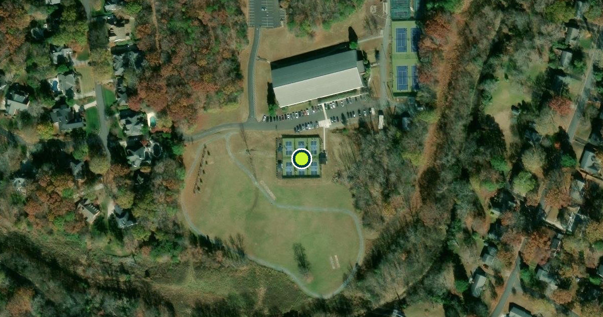 Satellite view of Charlotte Pickleball Courts