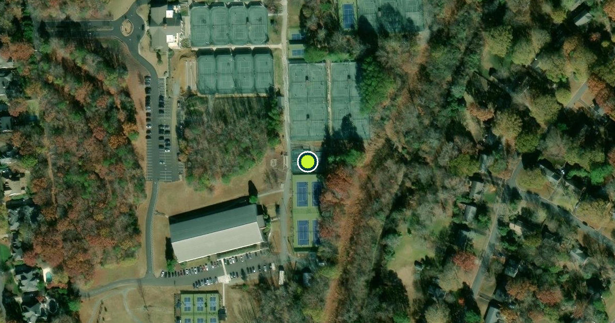 Satellite view of Charlotte Pickleball Courts