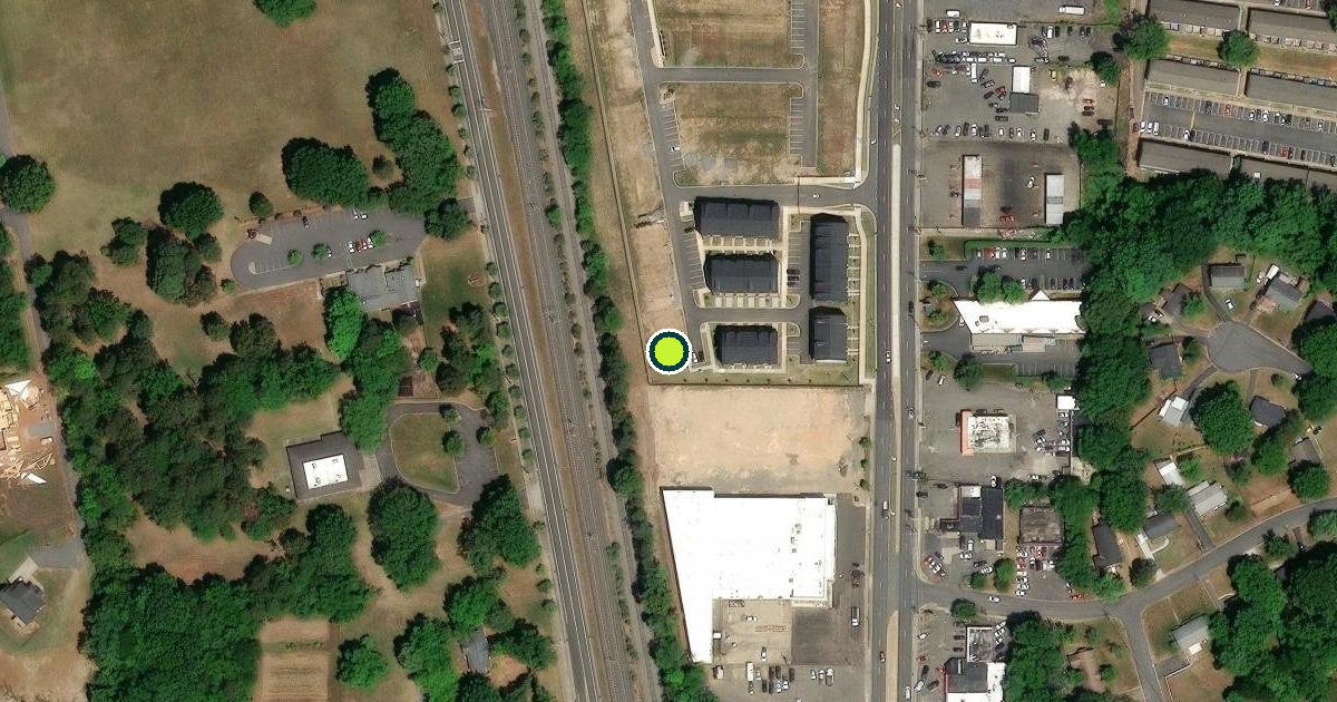Satellite view of Charlotte Pickleball Courts