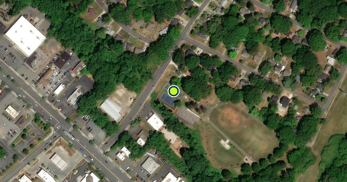Satellite view of Charlotte Pickleball Courts