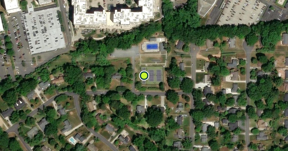 Satellite view of Charlotte Pickleball Courts