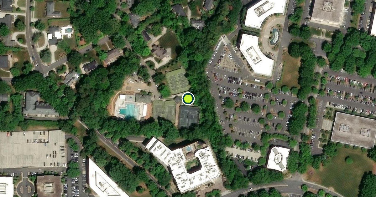 Satellite view of Charlotte Pickleball Courts