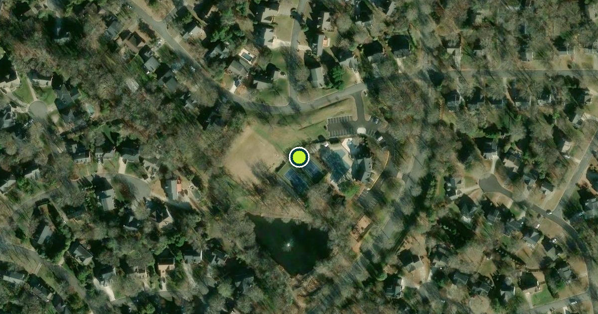 Satellite view of Charlotte Pickleball Courts