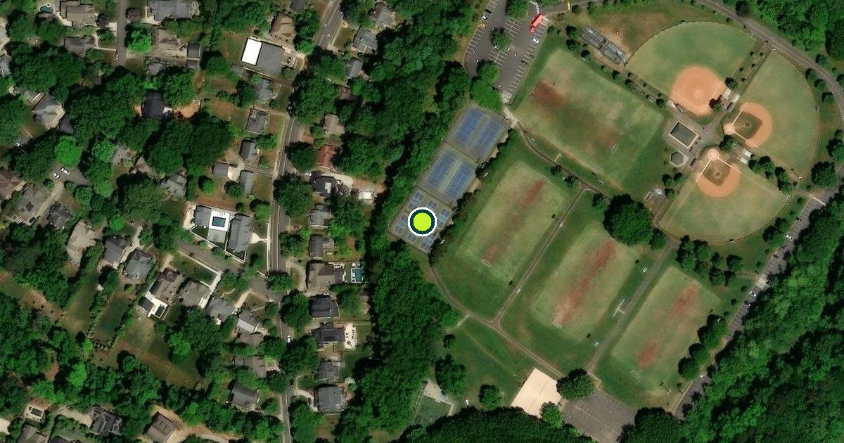 Satellite view of Charlotte Pickleball Courts