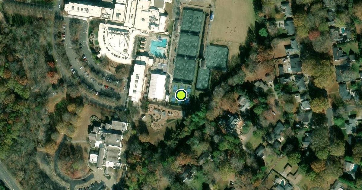 Satellite view of Charlotte Pickleball Courts