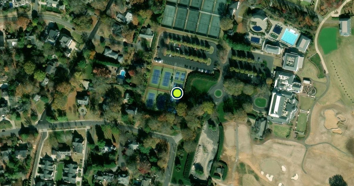 Satellite view of Charlotte Pickleball Courts