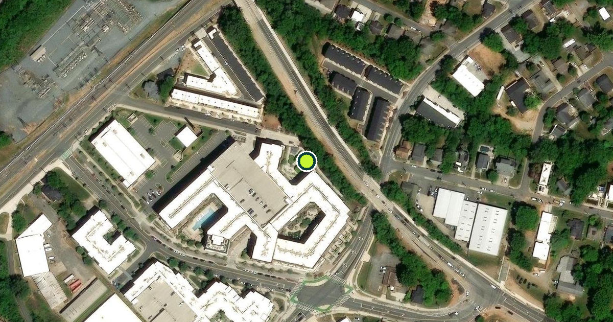 Satellite view of Charlotte Pickleball Courts