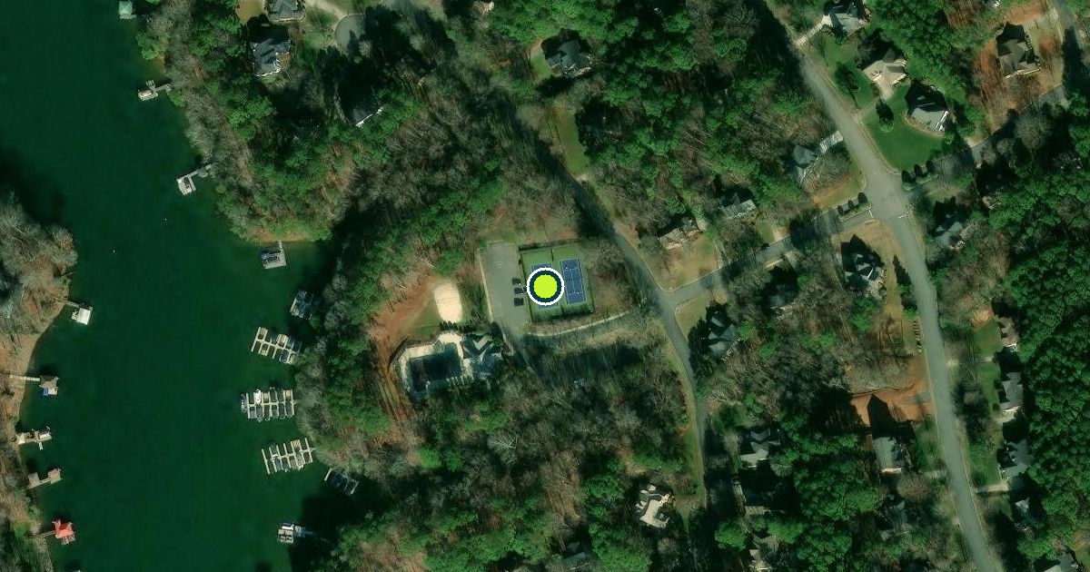 Satellite view of Charlotte Pickleball Courts