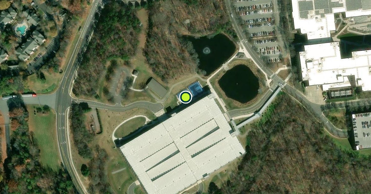 Satellite view of Charlotte Pickleball Courts