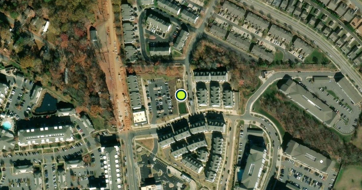 Satellite view of Charlotte Pickleball Courts
