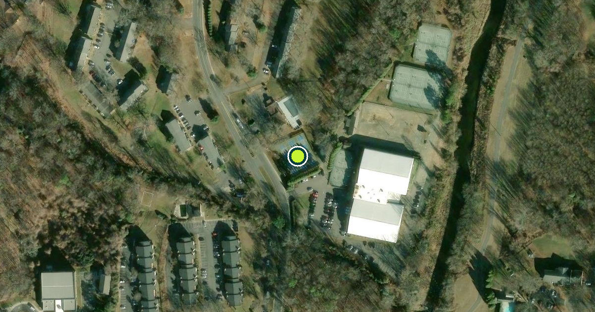 Satellite view of Charlotte Pickleball Courts