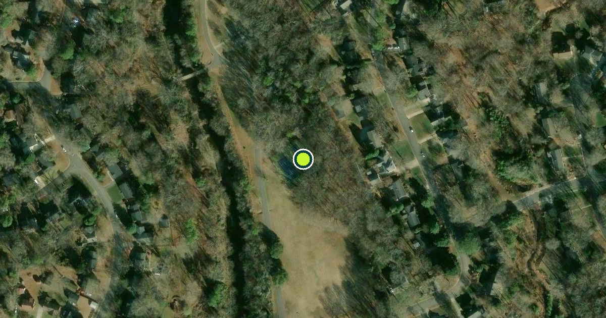 Satellite view of Charlotte Pickleball Courts