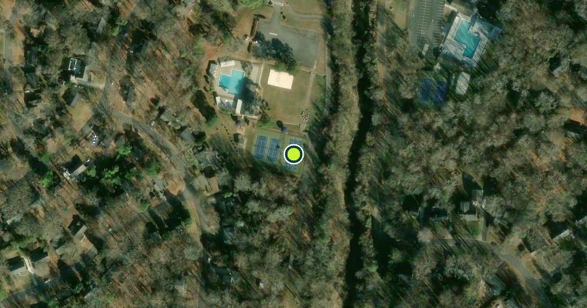 Satellite view of Charlotte Pickleball Courts